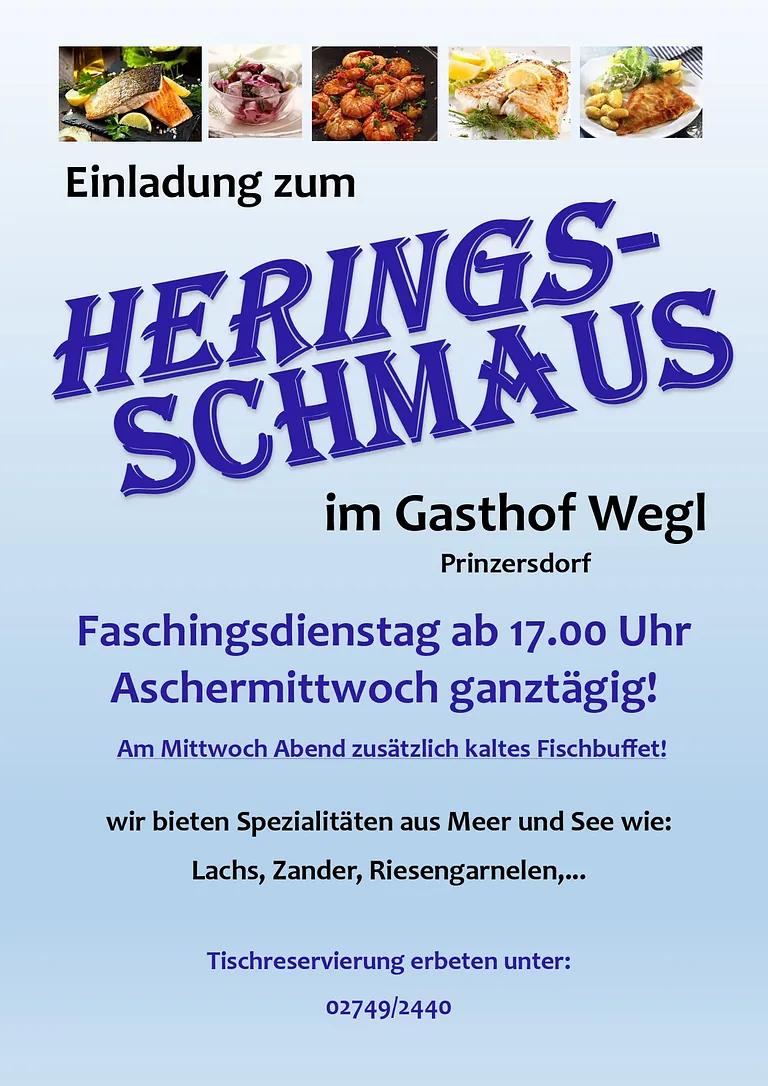 Heringsschmaus Gasthof Wegl